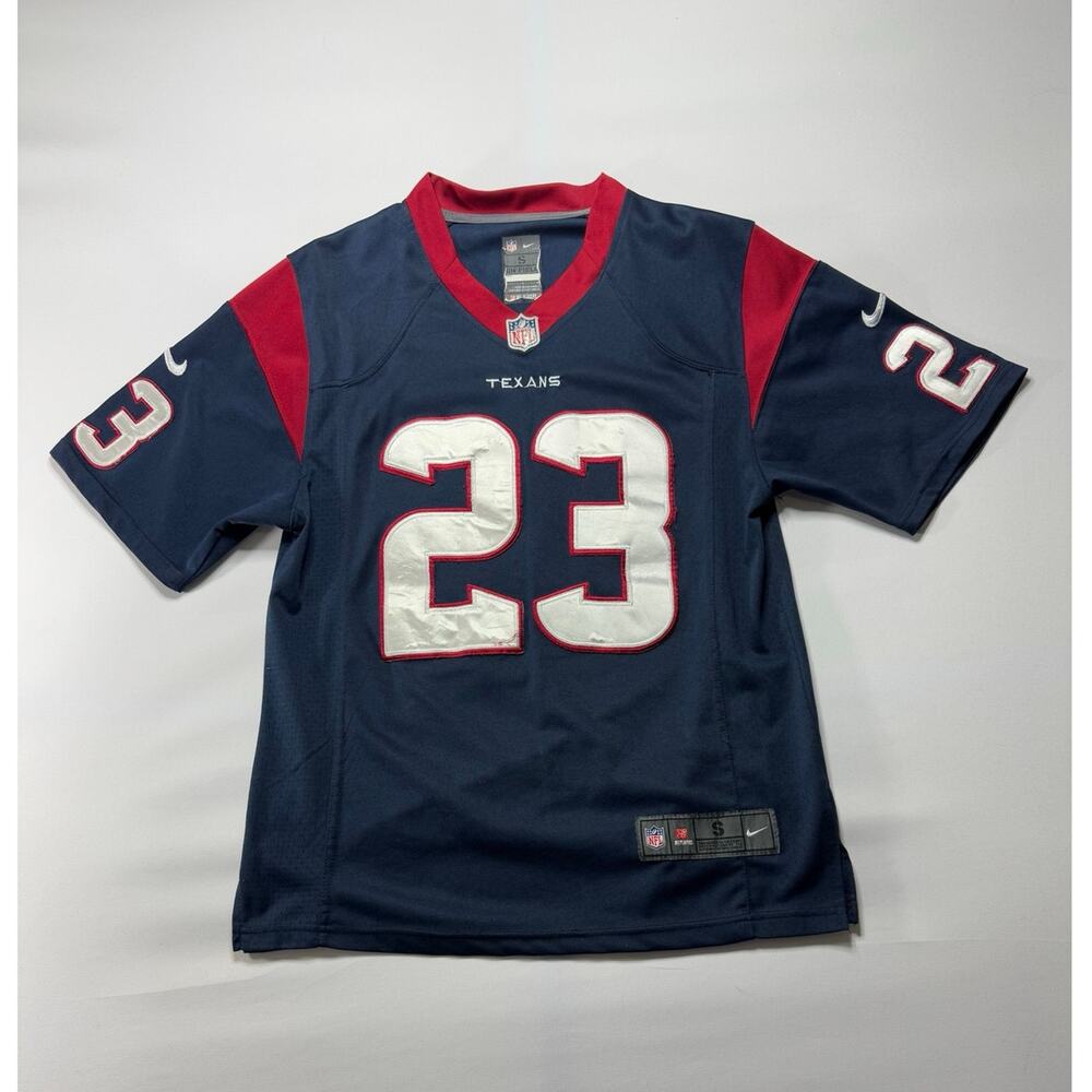 Nike NFL On Field‎ Texans "Foster" #23 Navy Blue Red Football Jersey - Size S*